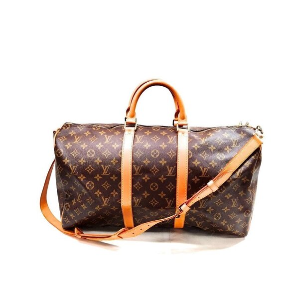 100% Authentic Louis Vuitton Keepall Bandouliere 50 Monogram Travel Bag #MN849 - Picture 1 of 9